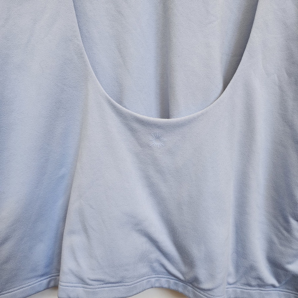 OFFLINE by Aerie The Hugger Long Sleeve Low Scoop Back Top Light Blue XXL - Picture 4 of 5